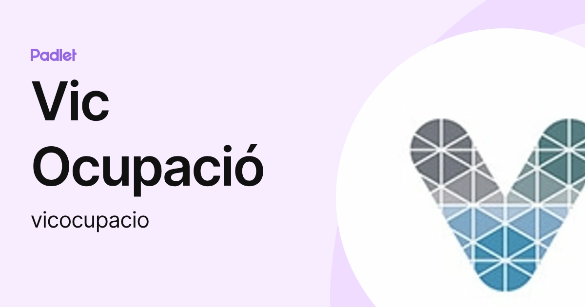 Vic Ocupació (vicocupacio) profile | Padlet