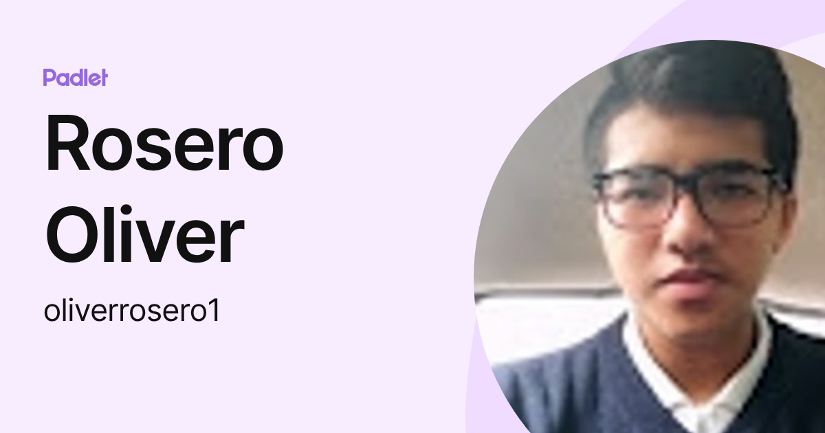 Rosero Oliver (oliverrosero1) profile | Padlet