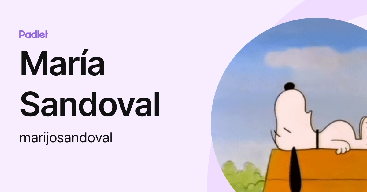 María Sandoval (marijosandoval) profile | Padlet