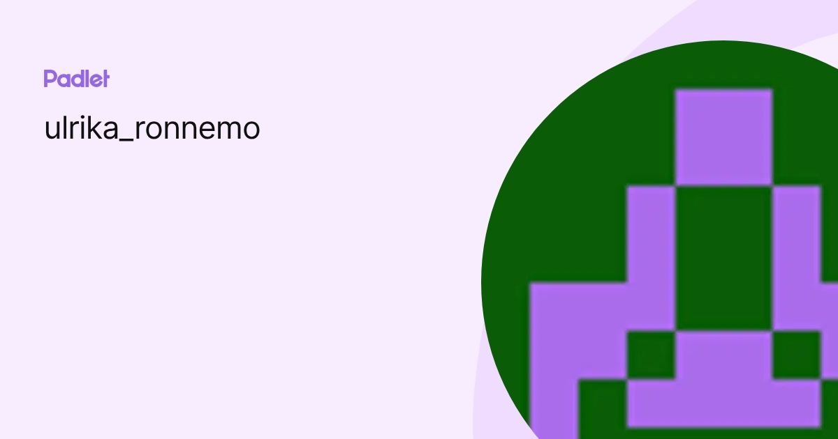 ulrika_ronnemo profile | Padlet