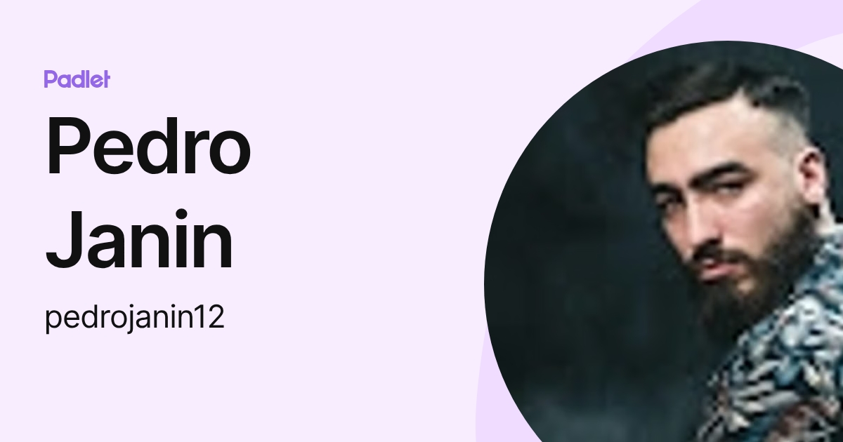 Pedro Janin (pedrojanin12) profile | Padlet