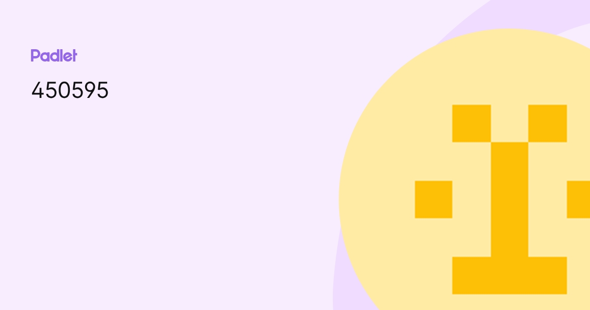 450595 profile | Padlet