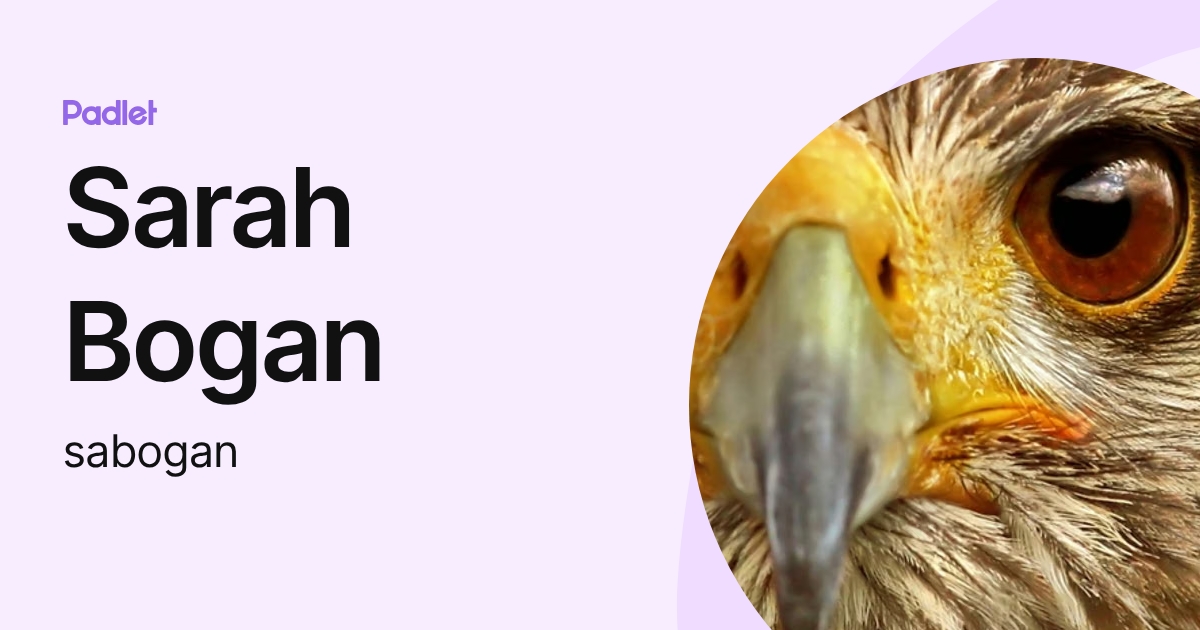 Sarah Bogan (sabogan) profile | Padlet