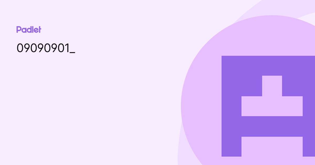 09090901_ profile | Padlet