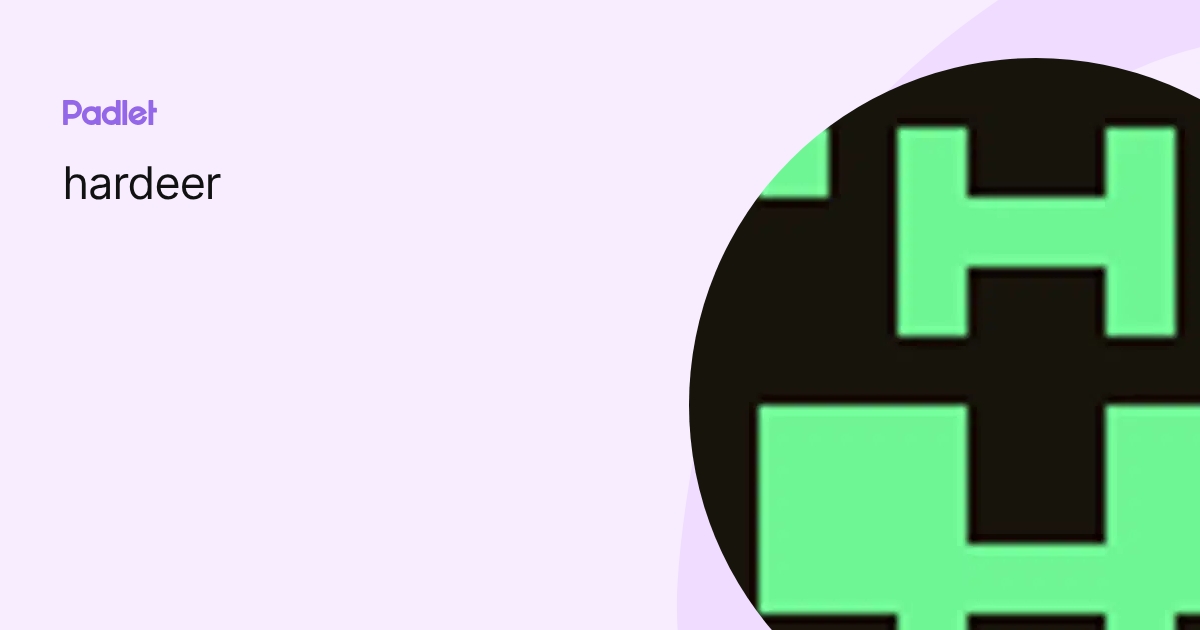 hardeer profile | Padlet