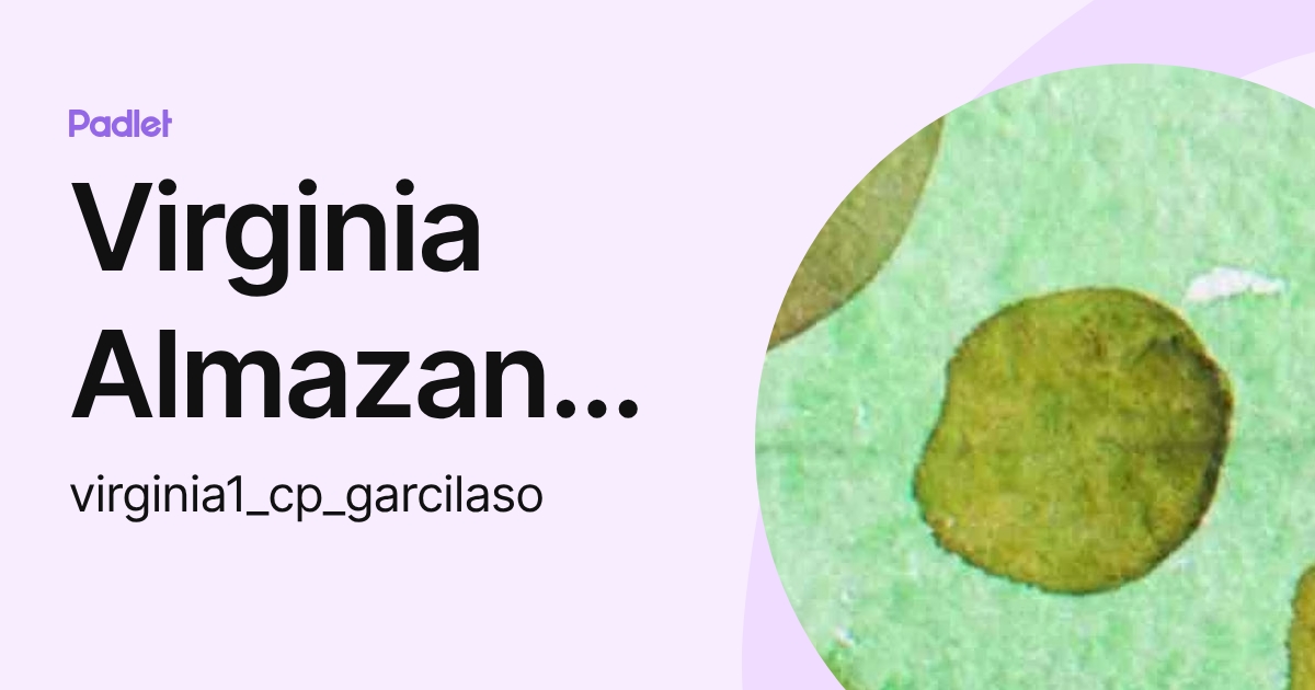 Virginia Almazan Jiménez (virginia1_cp_garcilaso) profile | Padlet