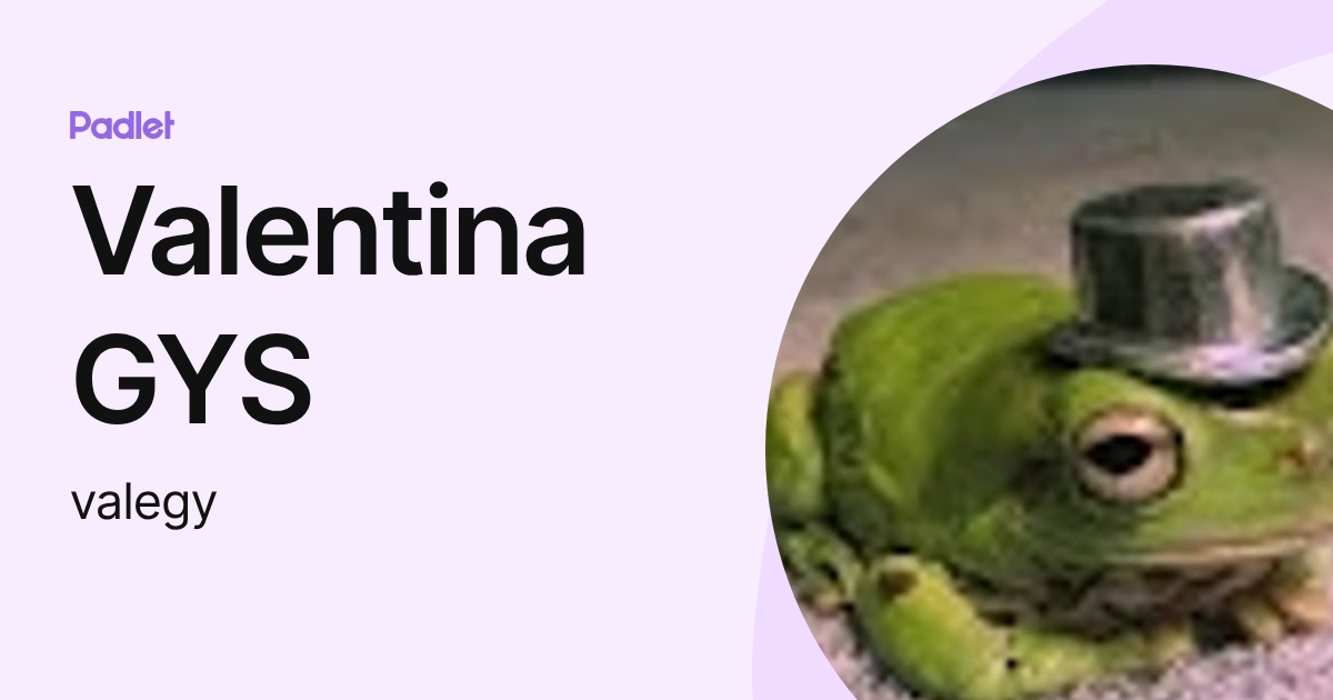 Valentina GYS (valegy) perfil | Padlet
