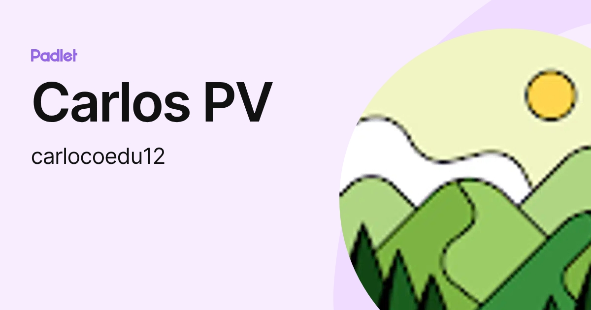 Carlos PV (carlocoedu12) profile | Padlet