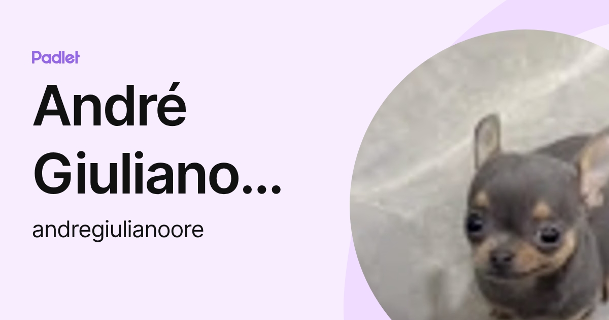 André Giuliano Oré (andregiulianoore) profile | Padlet