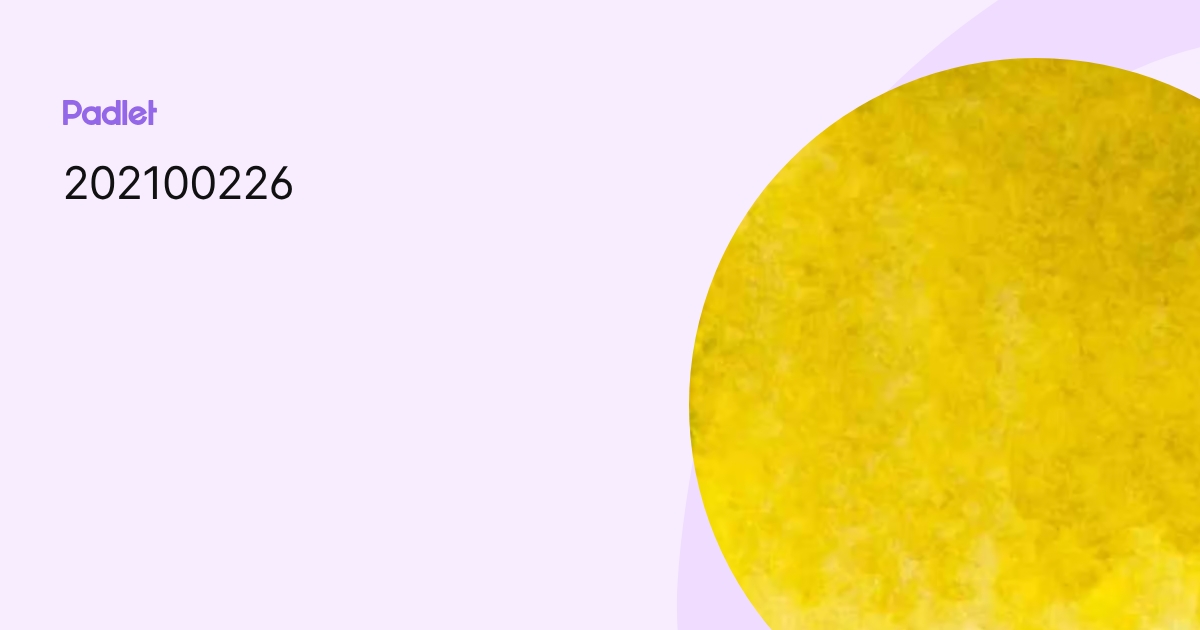 202100226 perfil | Padlet