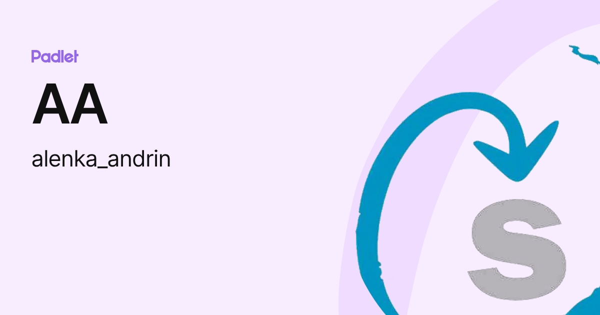 AA (alenka_andrin) profile | Padlet