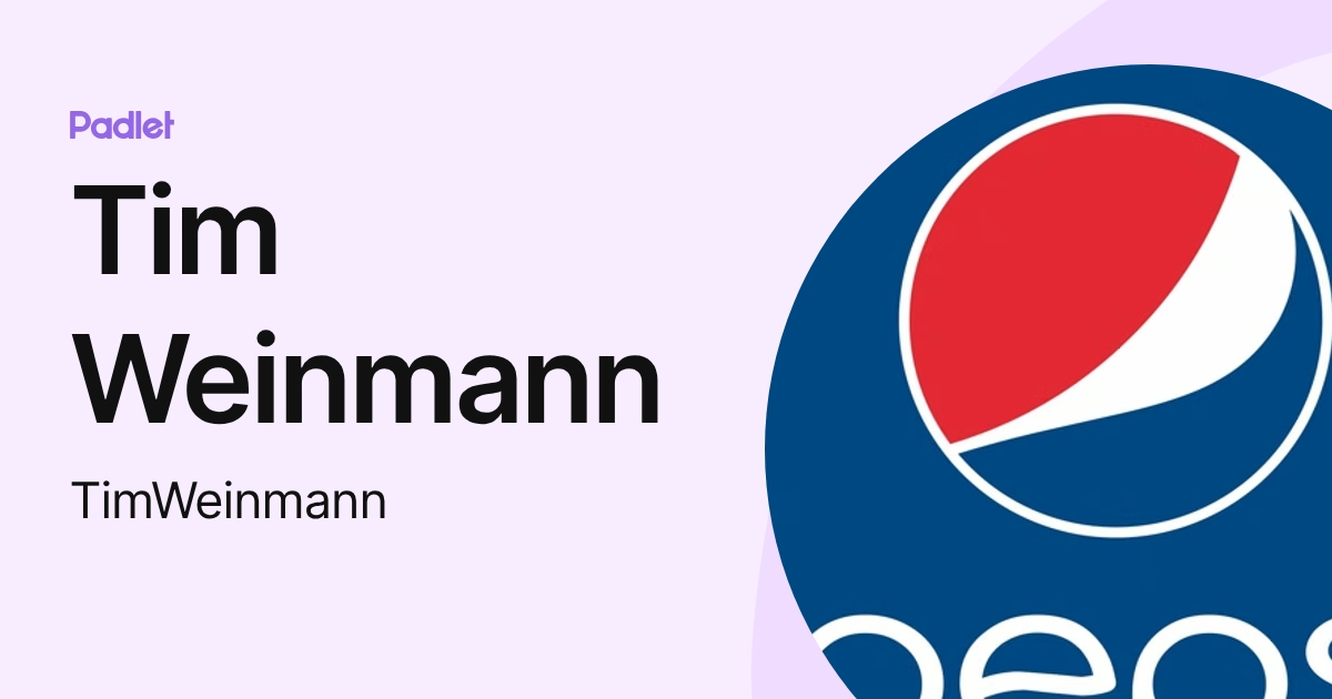 Tim Weinmann (TimWeinmann) profile | Padlet