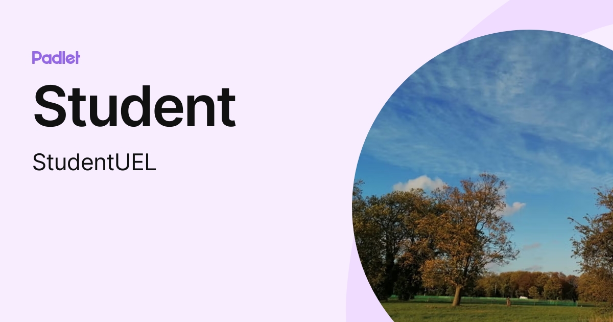 Student Studentuel Profile Padlet