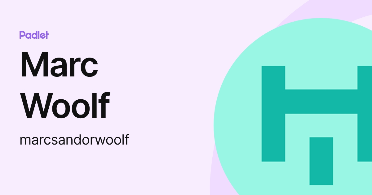 Marc Woolf (marcsandorwoolf) profile | Padlet