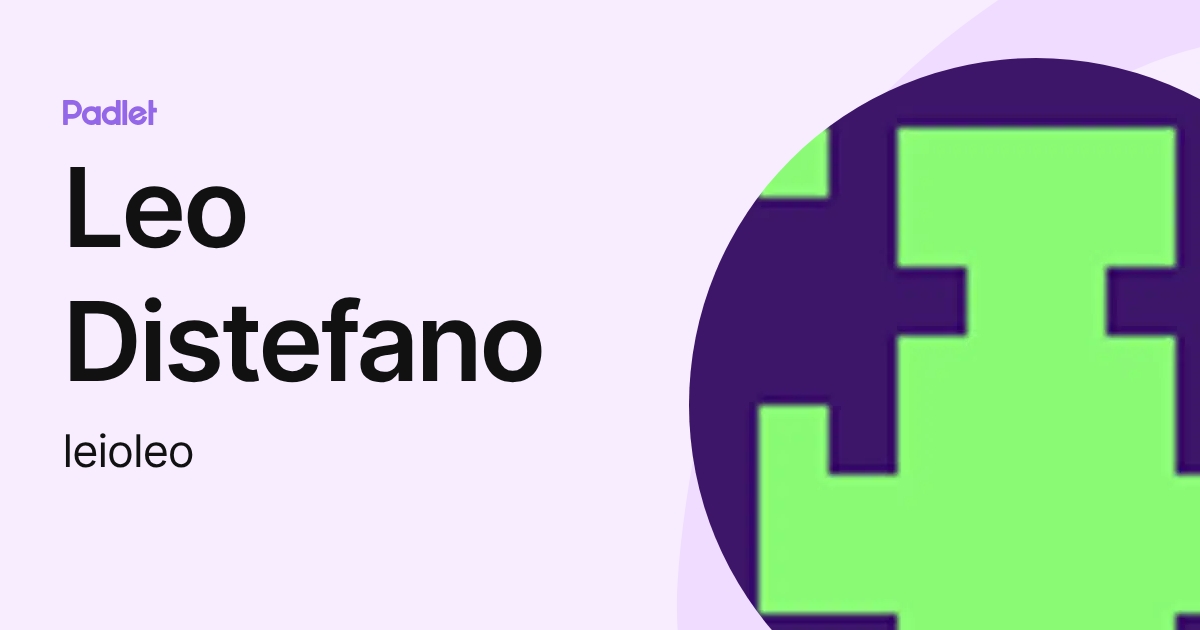 Leo Distefano (leioleo) profile | Padlet