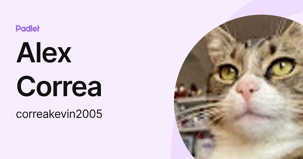 Alex Correa (correakevin2005) profile | Padlet