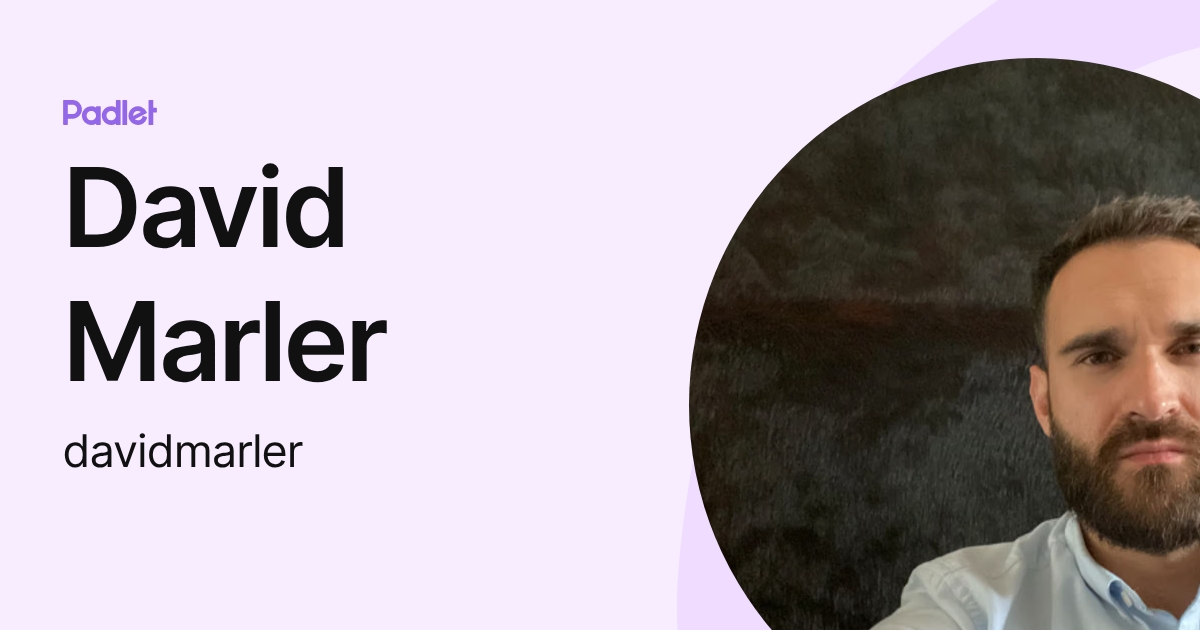 David Marler (davidmarler) profile | Padlet