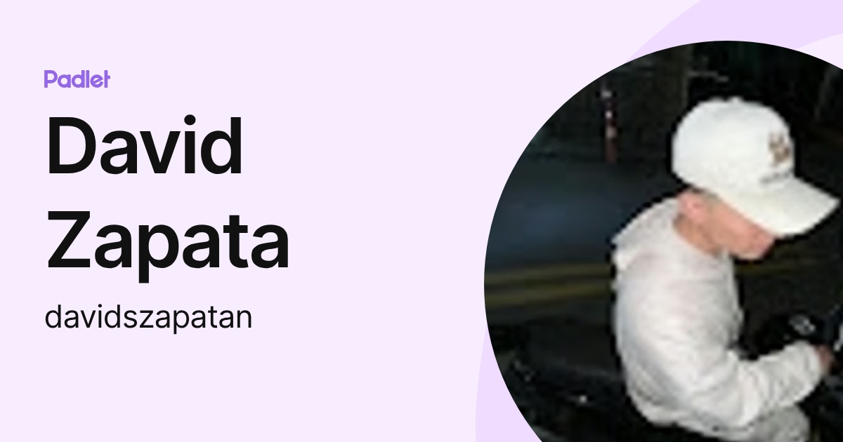 David Zapata (davidszapatan) profile | Padlet