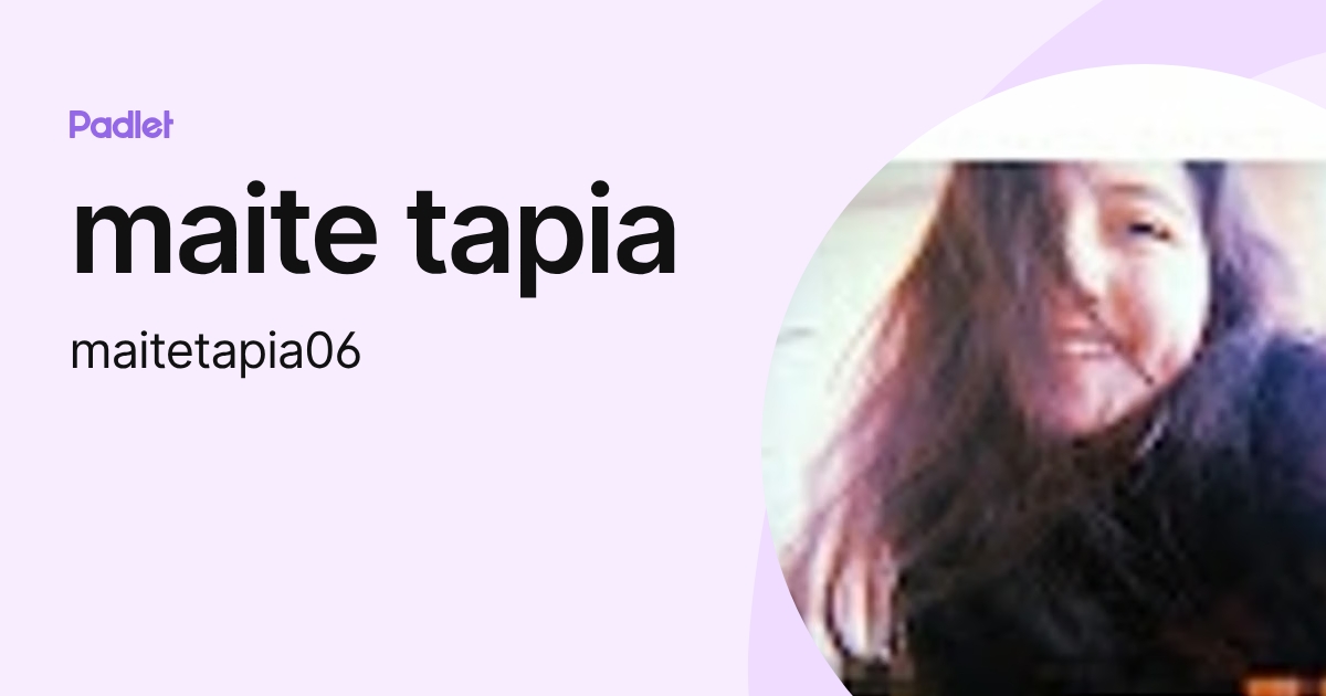 maite tapia (maitetapia06) profile | Padlet