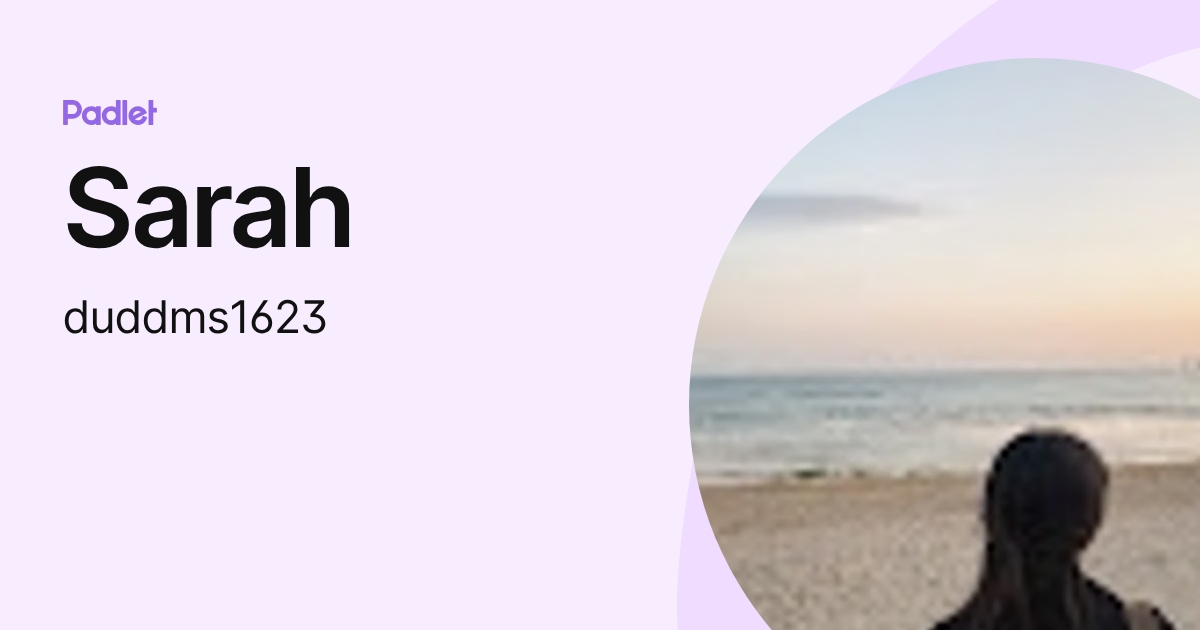 Sarah (duddms1623) profile | Padlet