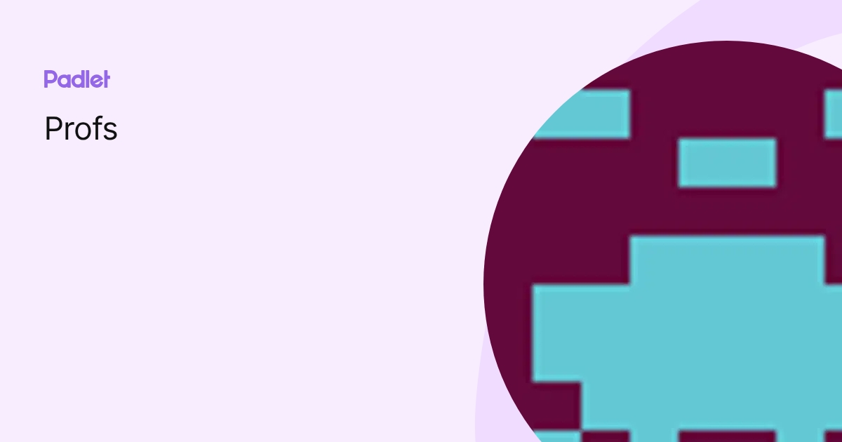 Profs profile | Padlet