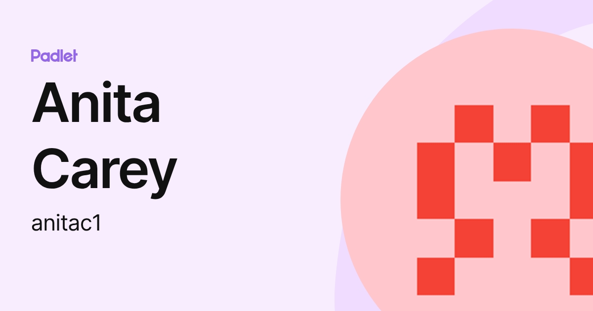 Anita Carey (anitac1) profile | Padlet