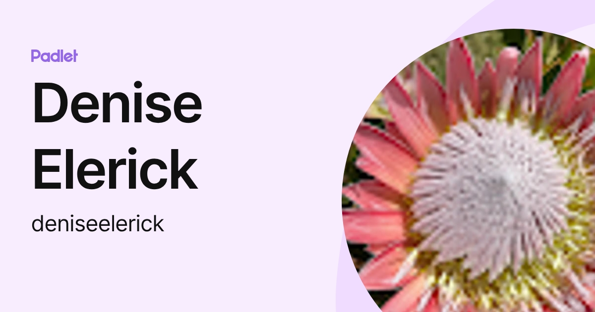 Denise Elerick (deniseelerick) profile | Padlet
