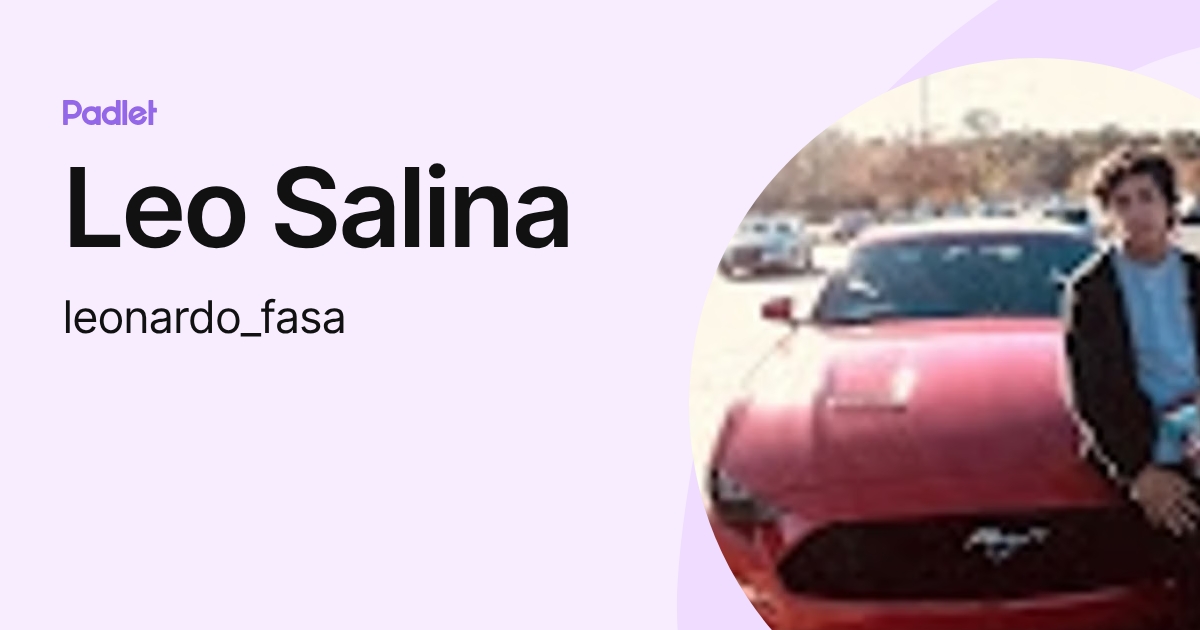 Leo Salina (leonardo_fasa) profile | Padlet