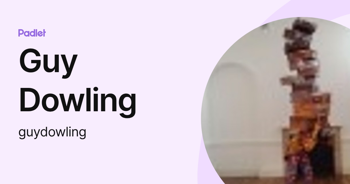 Guy Dowling (guydowling) profile | Padlet