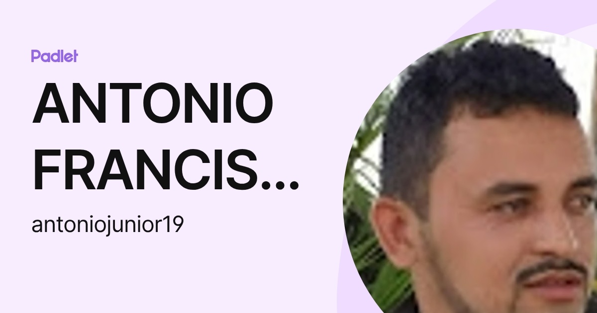 ANTONIO FRANCISCO DA SILVA ALMEIDA JUNIOR (antoniojunior19) profile ...