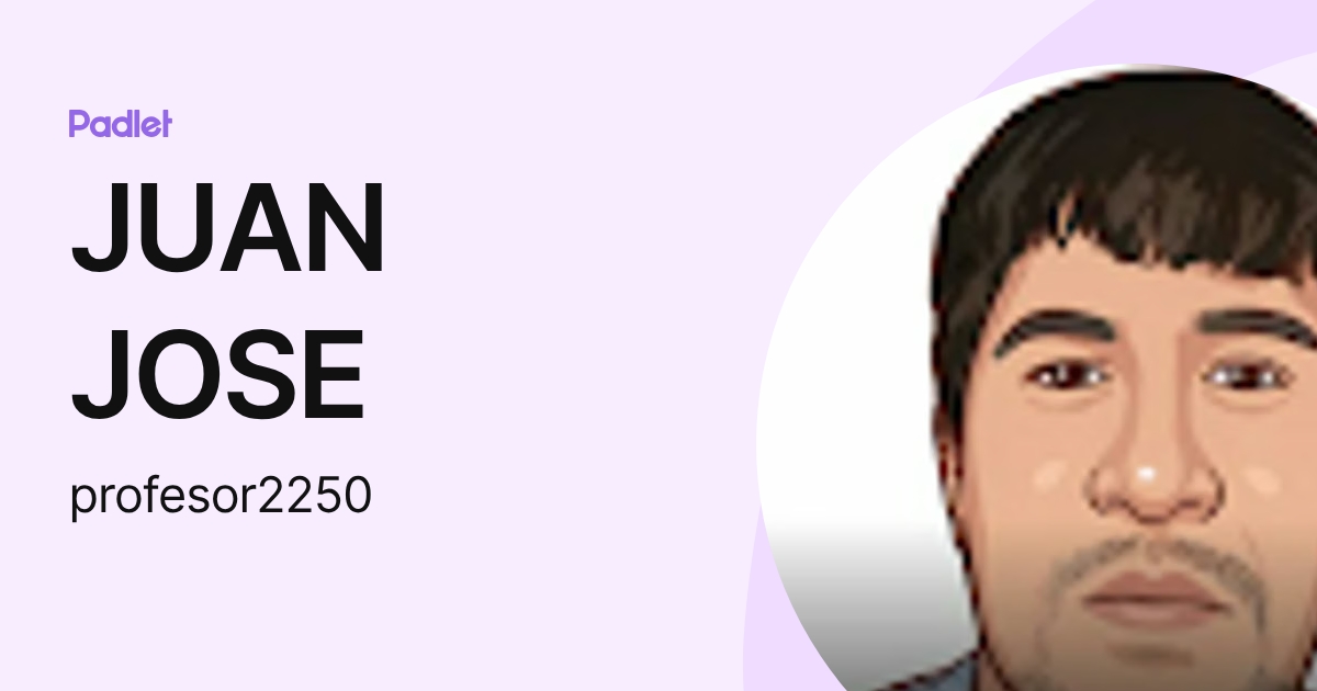 JUAN JOSE (profesor2250) profile | Padlet