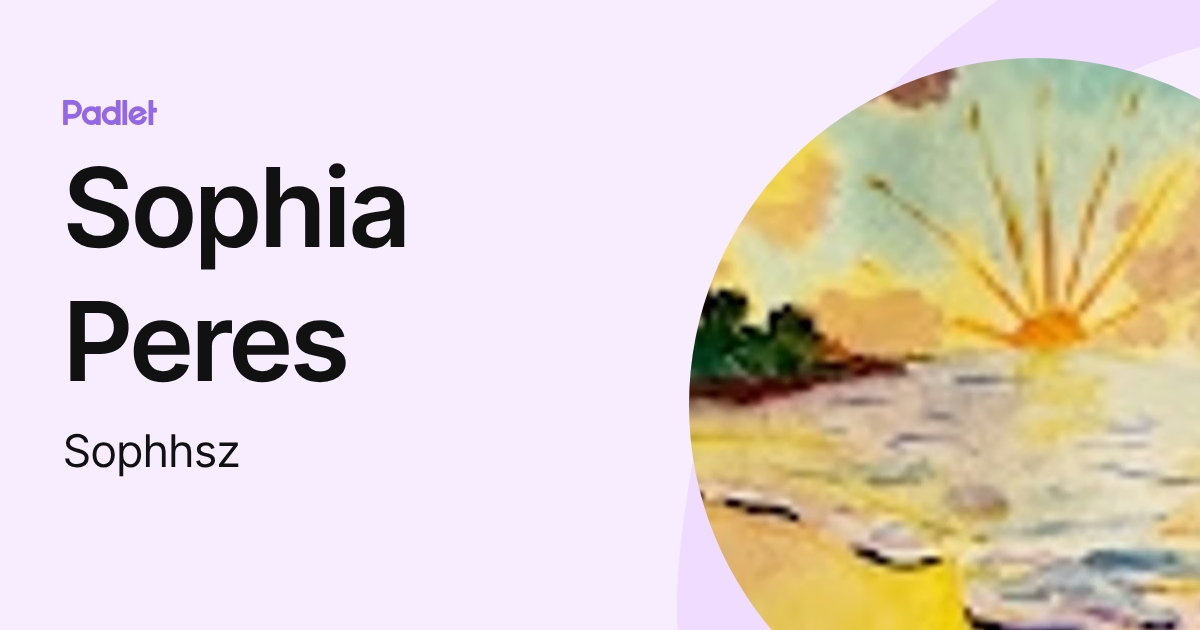 Sophia Peres (Sophhsz) profile | Padlet