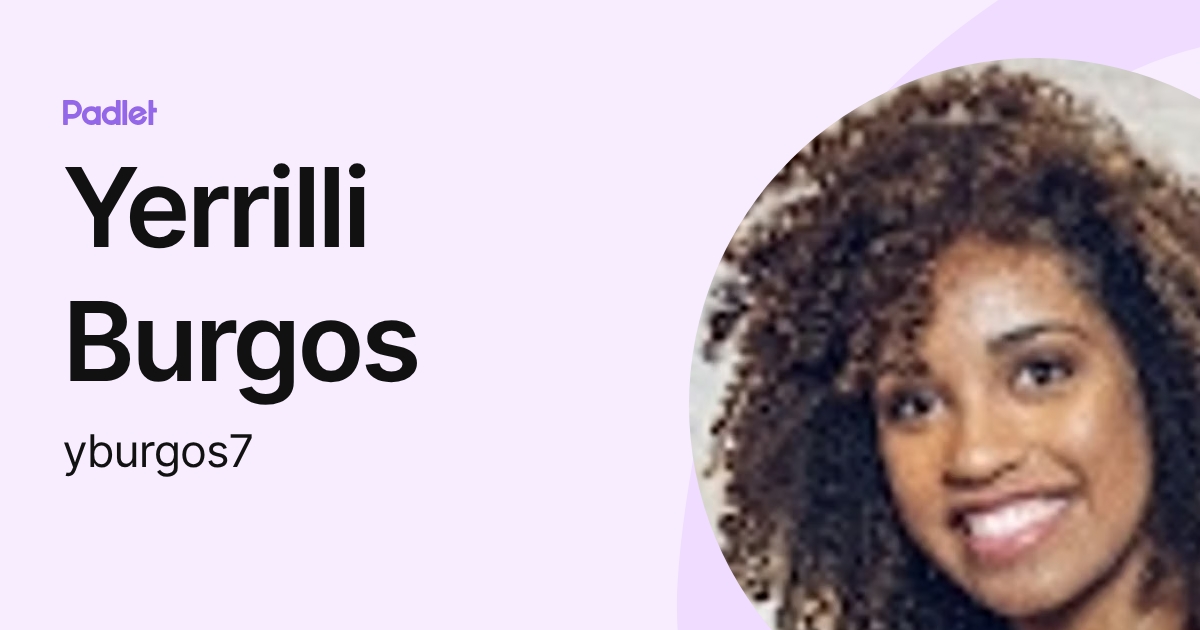 Yerrilli Burgos (yburgos7) profile | Padlet