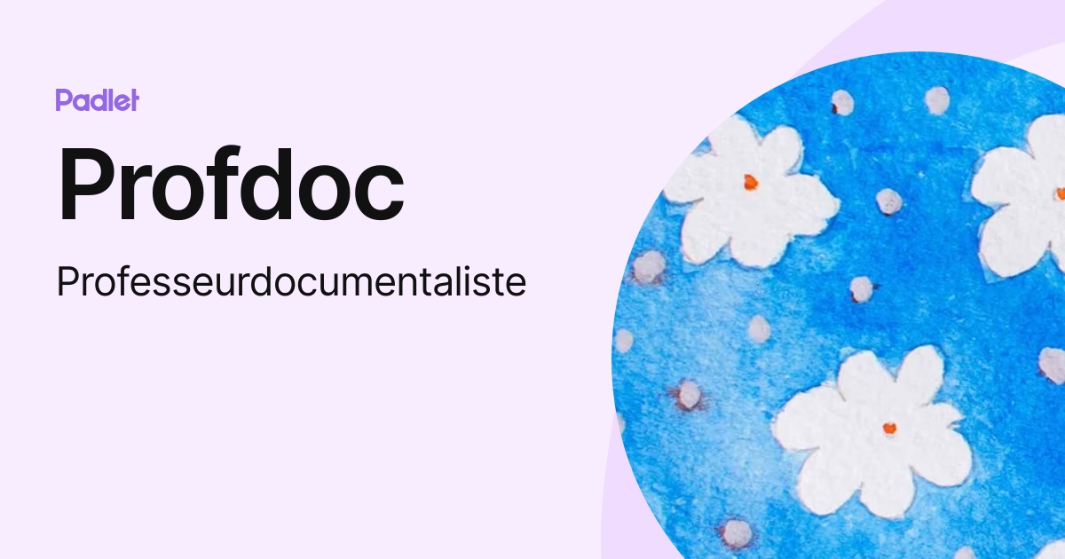 Profdoc (Professeurdocumentaliste) profile | Padlet