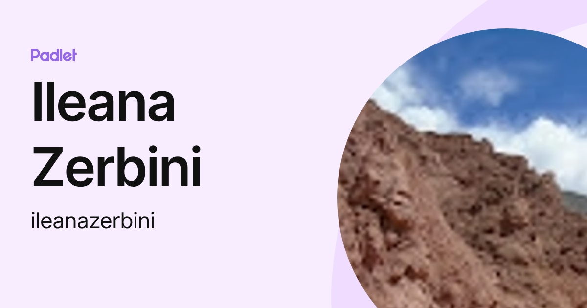 Ileana Zerbini (ileanazerbini) profile | Padlet
