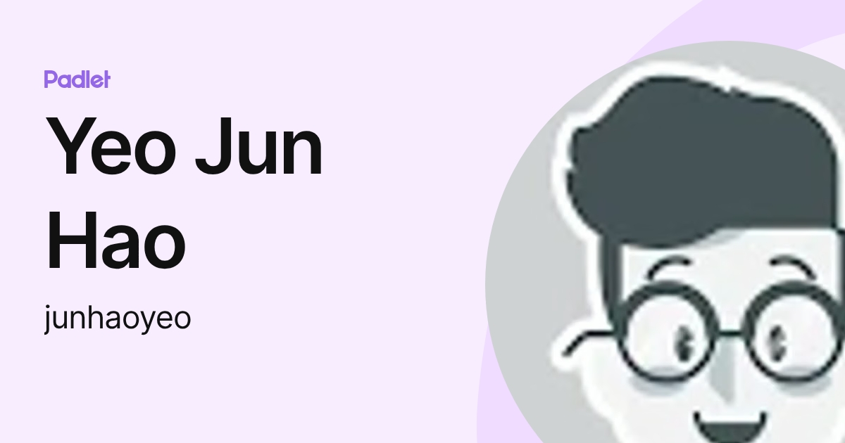 Yeo Jun Hao (junhaoyeo) profile | Padlet
