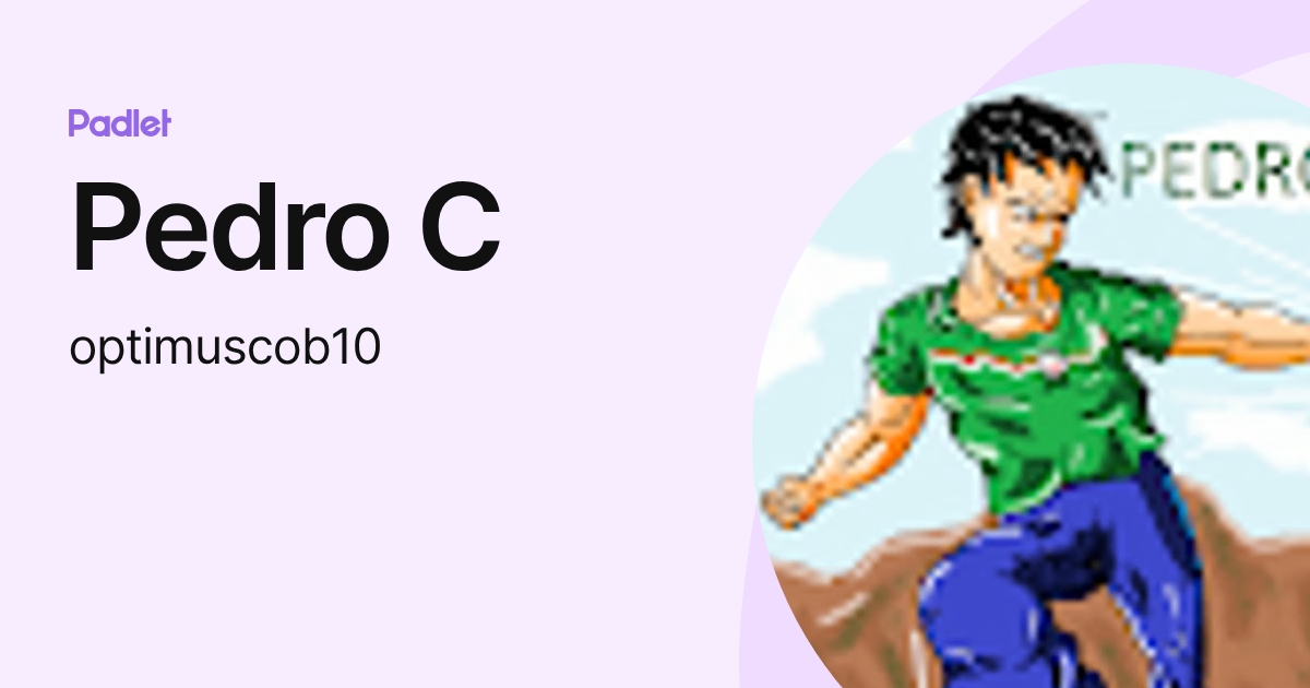 Pedro C (optimuscob10) profile | Padlet