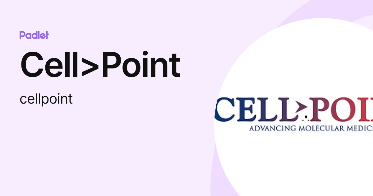 Cell>Point (cellpoint) profile | Padlet