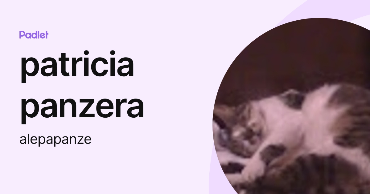 patricia panzera (alepapanze) profile | Padlet