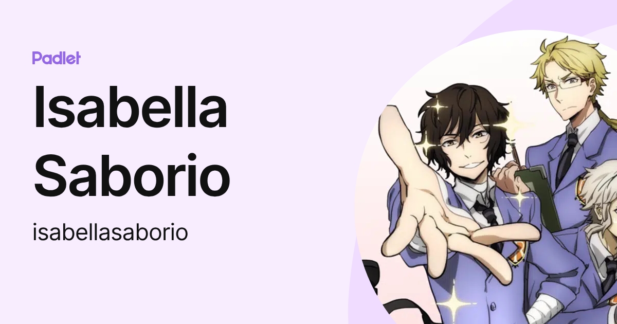Isabella Saborio (isabellasaborio) profile | Padlet