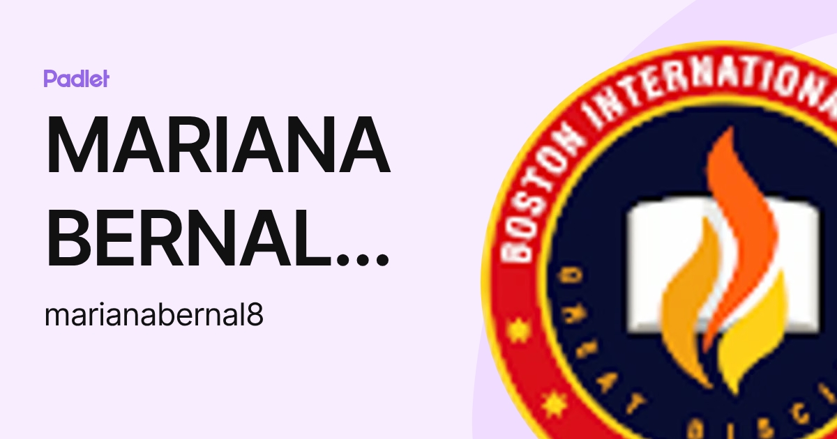 MARIANA BERNAL MAYORQUIN (marianabernal8) profile | Padlet