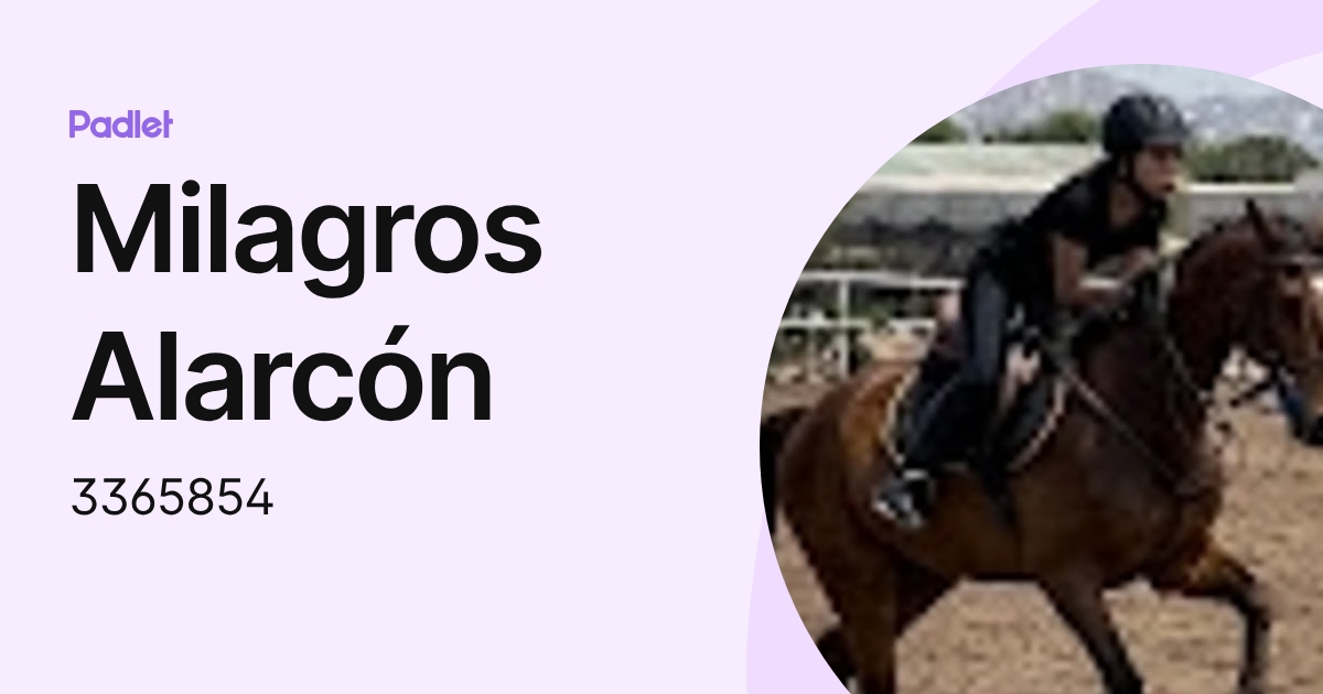 Milagros Alarcón (3365854) profile | Padlet