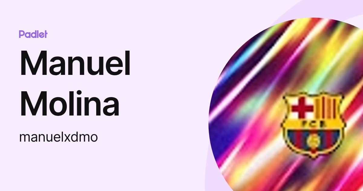 Manuel Molina (manuelxdmo) profile | Padlet