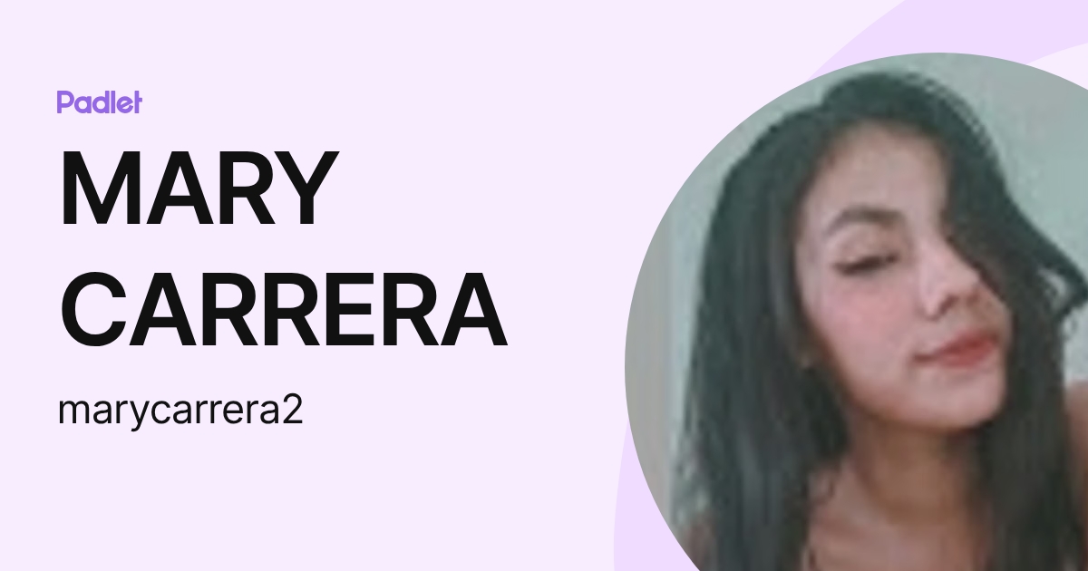 MARY CARRERA (marycarrera2) profile | Padlet