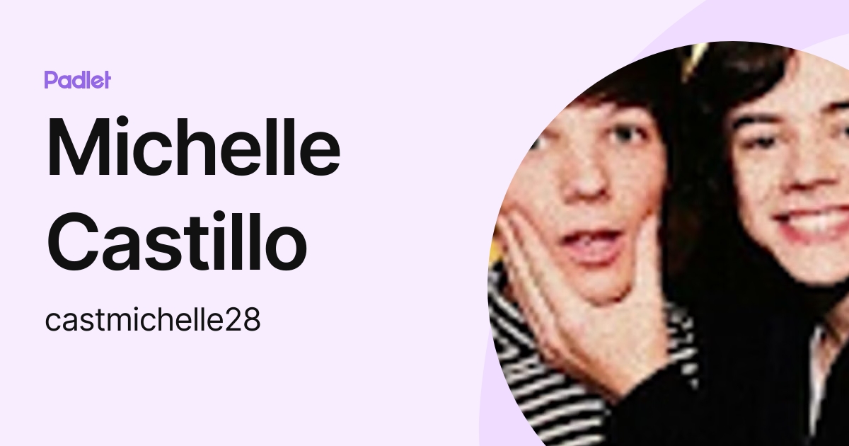 Michelle Castillo (castmichelle28) profile | Padlet