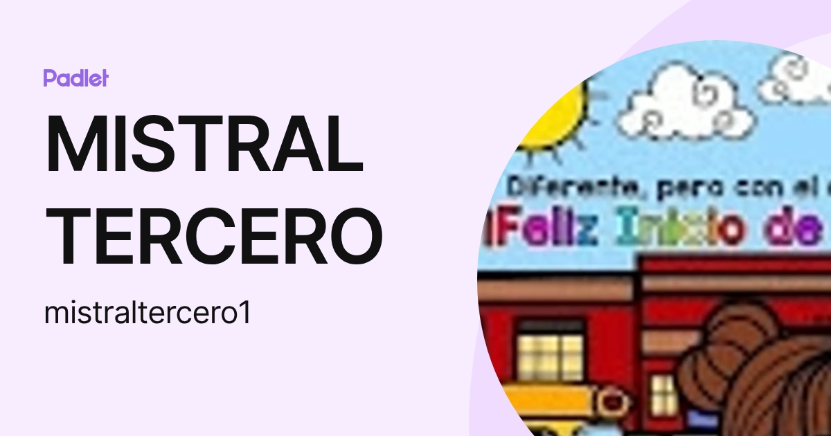MISTRAL TERCERO (mistraltercero1) profile | Padlet