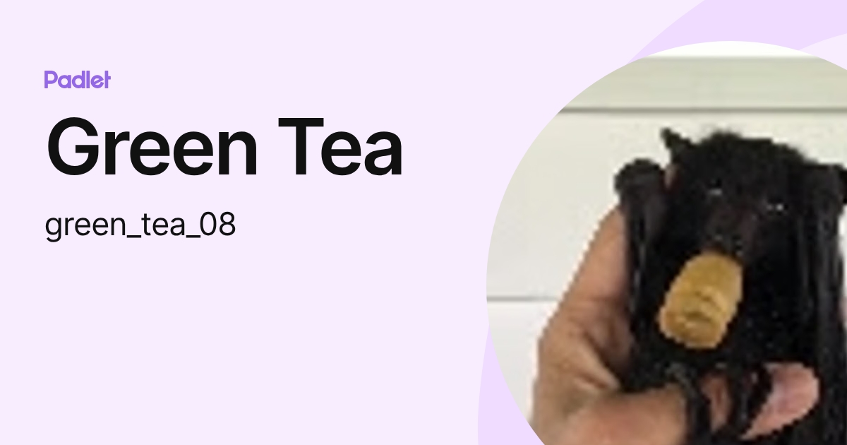 Green Tea (green_tea_08) profile | Padlet