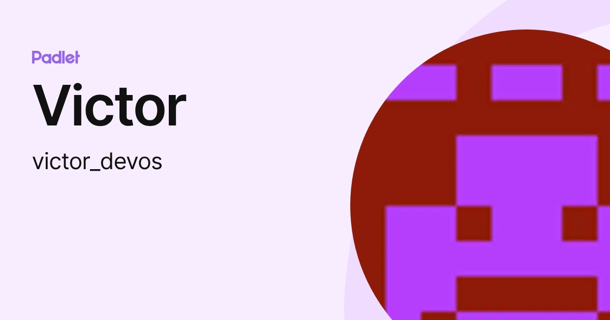Victor (victor_devos) profile | Padlet