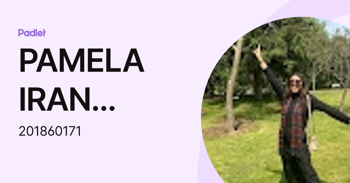PAMELA IRAN MARTINEZ RODRIGUEZ (201860171) profile | Padlet