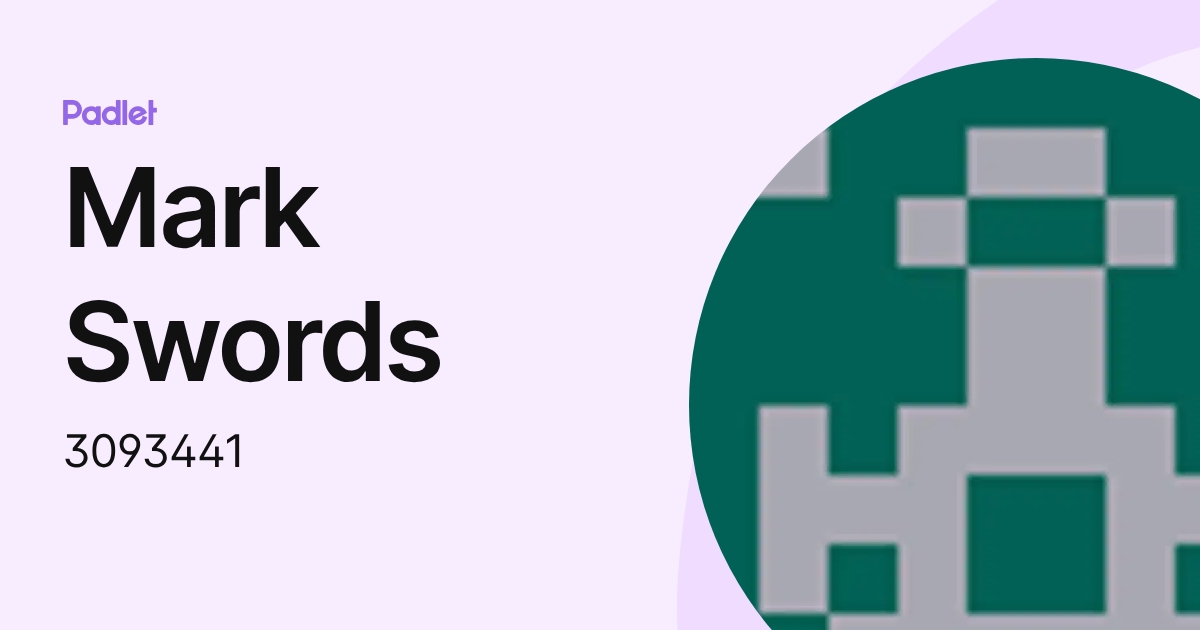Mark Swords (3093441) profile | Padlet